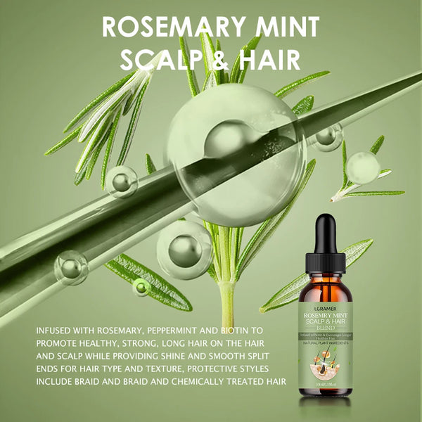 Rosemary Mint Scalp & Hair Strengthening Oil